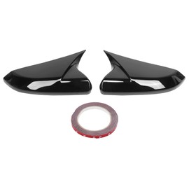 Rearview Mirror Cover Caps Add On For Honda Civic 10th  2016-2020(Glossy Black )
