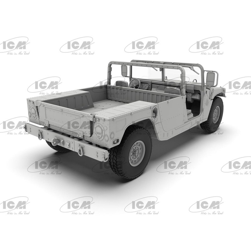 ICM 1/35 AMERICAN M1097A2 HANVEE Plastic Model 35435 (Military Vehicle)