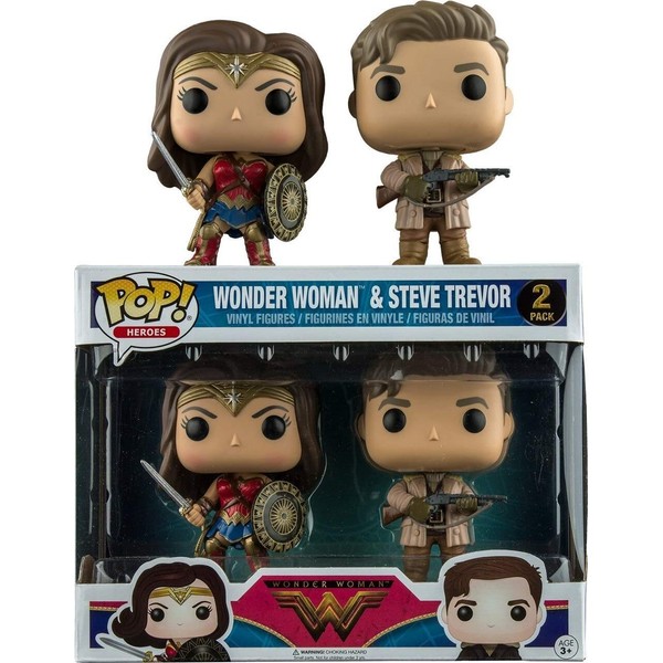 DC Wonder Woman Movie Funko POP! Movies Wonder Woman & Steve Trevor Exclusive Vinyl Figure