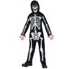 Fun World Fade In/Out Skeleton Phantom Costume, Medium 8-10, Multicolor