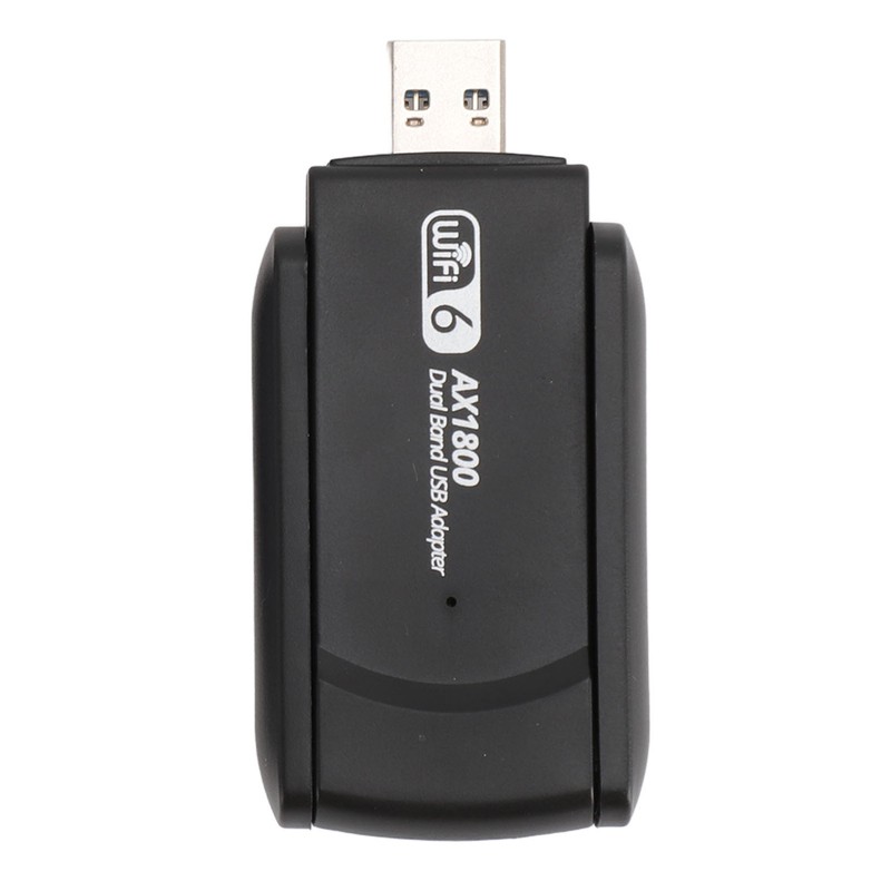USB WiFi 6 Adapter 1800Mbps 2.4G 5G Dual Band Wireless