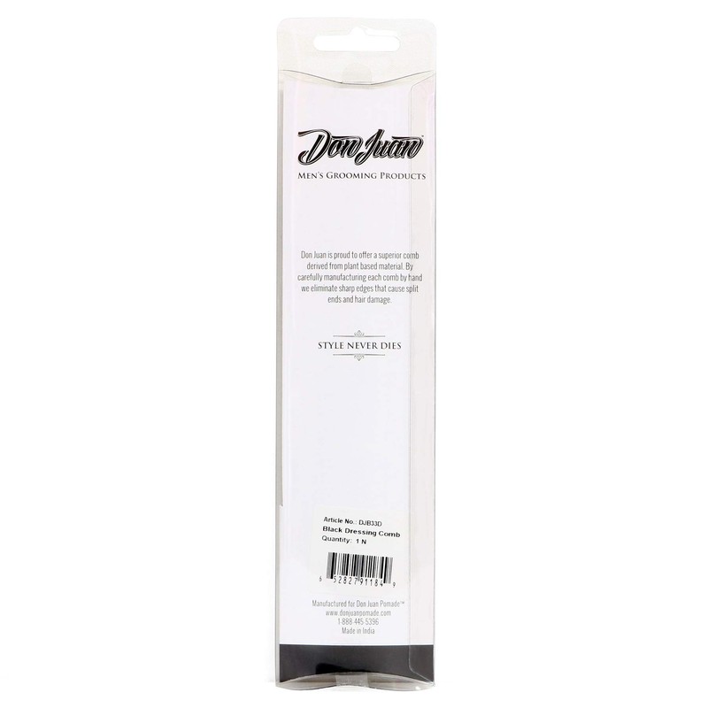 Don Juan 7" Black Graduated Dressing Comb