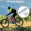 TUCKBOLD Bicycle Spokes Bike Wheel Spokes Silver Tone Nipple 1