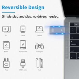 Maxhood USB C Female to USB Male Adapter 10Gbps, USB C to USB 3.1 Gen 2 Adapter, High Speed USB 3.1 Type C Female to USB A Male Adapter OTG Connector for PC, Laptop, Quest Link