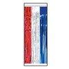 Pkgd 1-Ply FR Metallic Table Skirting (red, silver, blue) Party