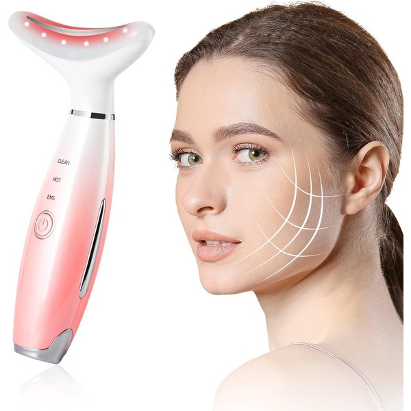 Face Massager Red Light Therapy Wand 3 Modes 45°C for