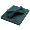 Enlision Bow Tie for Men Plain Bow Tie with Pocket