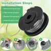 Chuancheng 6 Pack Replacement Spool & Line For Bosch Easy