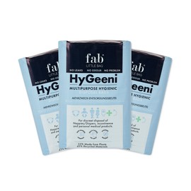 Fab Little Bag HyGeeni Nappy Disposal Bags, 150 Pack - Multipurpose Sanitary Bags for Nappies, Adult Nappies, Incontinence, Medical Waste, Ostomy Bag - No Mess, No Odour - Eco-Friendly