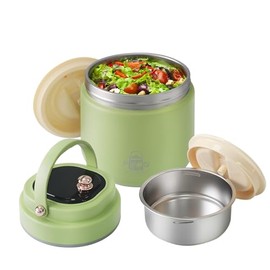 YRPOMJV Insulated Food Jar with Spoon, 45oz Stainless Steel Vacuum Food Jar for Hot and Cold Food, Soup Thermo Wide Mouth Lunch Thermo(45oz White)