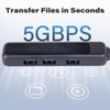 XuanGui 4 puertos USB/USB C Hub, adaptador multipuerto USB C