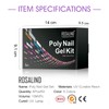 ROSALIND Neon Poly Nail Gel Kit 6 Colors 15ml Green