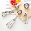 Ice Cream Scoop, 3 Pieces Ball Shaped Stainless Steel Ice