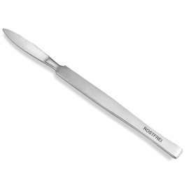 Professional callus scraper, blunt scalpel cream scraper, stainless steel, callus remover, pedicure scraper for gentle removal of calluses for foot care, 15 cm (model 5)