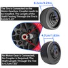 2 Pack 21CM/8.5'' PU Solid Rubber Tire for Power Wheels