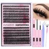 FANXITON DIY Lash Extension Kit 40D+50D D Curl Individual Lashes