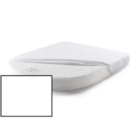 CARAVAN/MOTOR HOME ISLAND BED FITTED SHEETS Hand Made (White, 15" (38cm Deep))