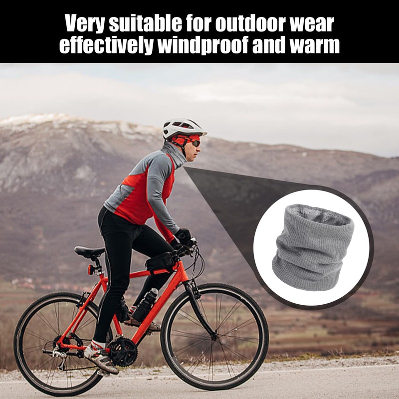 HDGSAFD 1 Gestrickter Halswärmer Und 1 Paar Thermohandschuhe, Halswärmer, Winddichter
