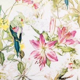 Home Fashion Lunch Napkin Flora and Fauna 33X33 cm, Multi-Colour, One Size