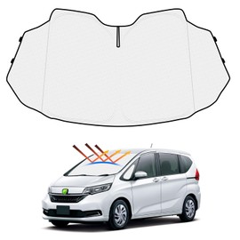 Mozan Honda Freed 2nd Generation Sunshade for Windshield Freed GB5/GB6/GB7/GB8 Types Current September 2016 Car Sunshade with Triangular Window UV Protection Sun Shade Sun Shade Light Shielding