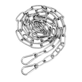 XIANYI 304 Stainless Steel Clothesline,Heavy Duty Outdoor Clothesline,Outdoor Clothesline Chain Clothes Windproof Anti-Slip,Travel Clothesline 3 M/9.8 FT, Silver