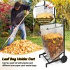 CAROD Trash Bag Holder, Adjustable Metal Leaf Bag Holder from