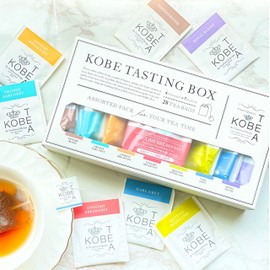 Kobe Tea (Choice of Tea Appraisers) 7 Types of Premium Tea Leaves, 28 Cups (4 P x 7 Types each), 7 Types of Scents, Gift Set, Raw Tea Series