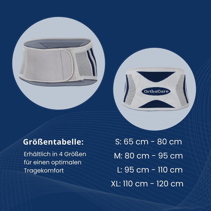 ORTHOCURE Back Brace [Machine Washable] Support Belt for Lumbar Spine