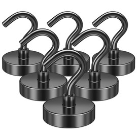 FINDMAG Magnetic Hooks Extra Strong 30 kg Pack of 6 Magnetic Hooks