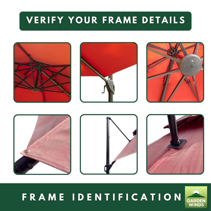 Garden Winds Reinforced RipLock 350 Replacement Canopy Top Cover Compatible