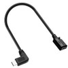 USB Mini Female to USB-C Male Adapter Cable - 0.9ft