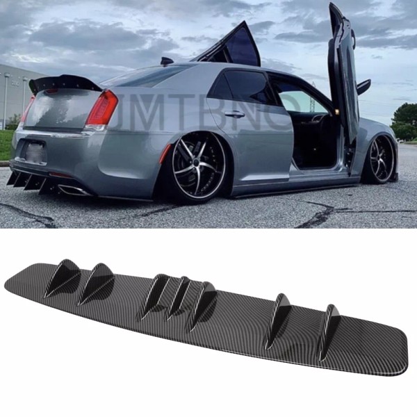 JMTBNO For Chrysler 300 SRT8 300C Rear Diffuser Fins Bumper