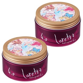 Loretta Makeup Wax 4.0 2.3 oz (65 g) x 2 Pieces (Hair Wax, Long, Semi-Long, Medium, Perm, Wave, Curly Hair, Keep Bangs, Hair Closure, Arrangement, Styling, Soft, No Hardening)