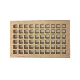 Cape Cod Air Grilles, 6" x 10" White Oak Hardwood Vent Floor Register Surface Mount, Eggcrate Style, Unfinished