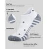 Airacker Ankle Athletic Running Socks Cushioned Breathable Low Cut Sports