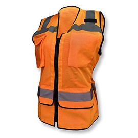 Ladies Heavy Duty Surveyor Safety Vest