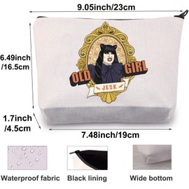 BWWKTOP Nadja Vampire Cosmetic Makeup Bag Nadja Jesk TV Show Gifts Old Girl Jesk Vampire Makeup Zipper Pouch Bag Nadja Merchandise, Old Girl, Bag