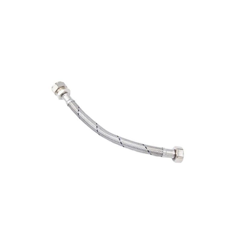 Flexible Hose Pipe Connector Tail 3/4" x 22mm Compression 300mm