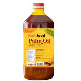 Kovafood 100% Pure Organic Red Natural Palm Oil - 0.5 Gallon/2 Liters/64Fl Oz