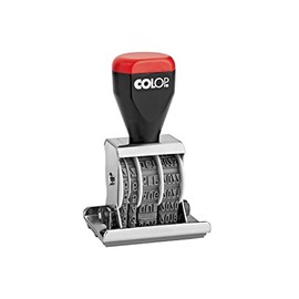 Colop 4200463002 Rotating Wheel Date Stamp 'Gebucht' 30 x 45 mm