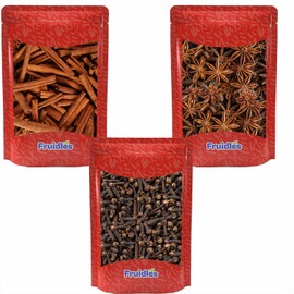Fruidles Cinnamon Sticks, Star Anise and Whole Cloves - 3 Pack Bundle - Aromatic Cooking, Teas and Baking, Kosher Certified, 4 Oz (total of 12 oz) by Fruidles