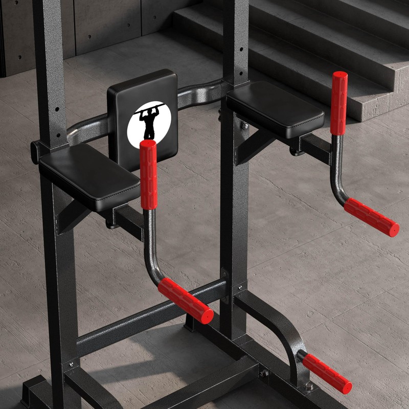 SogesPower Power Tower Pull Up Dip Stand Multi-Function Adjustable Height