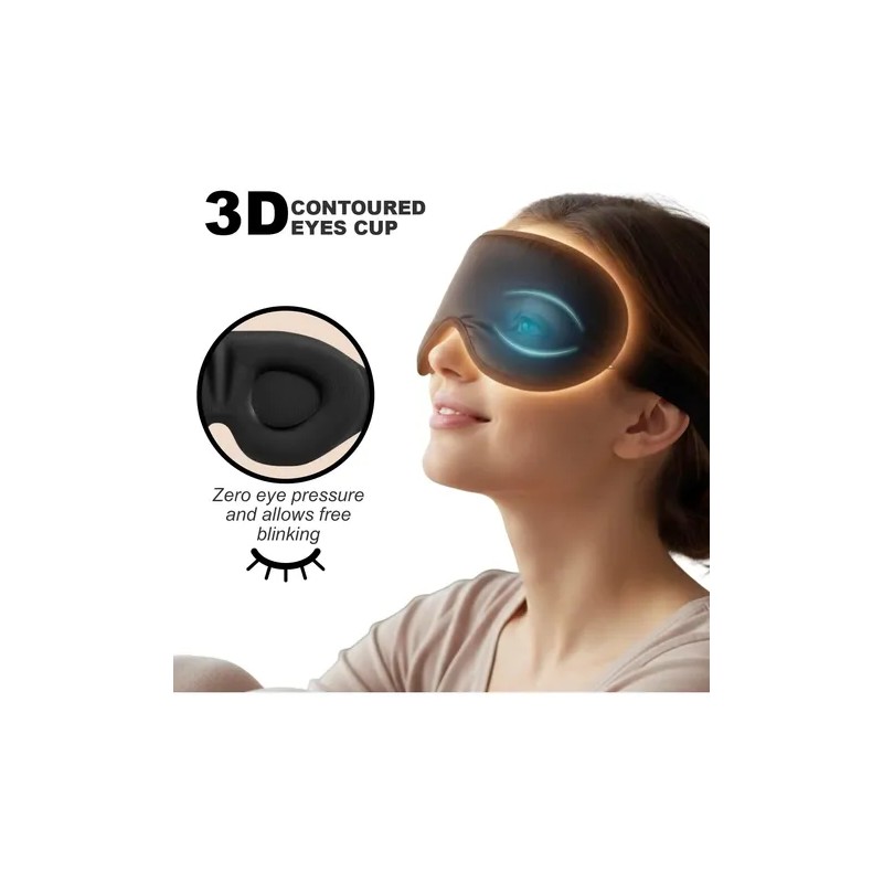 2 Gafas Para Dormir 3d, Transpirables Y Ajustables