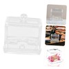 BUGUUYO 2pcs Acrylic Cotton Swab and Pad Organizer Box Sundries