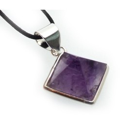 Angelleesa Designs Ltd Amethyst Gemstone Pyramid Pendant