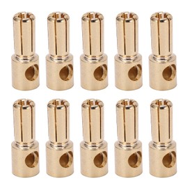 10Pcs Banana Plug Good Transmission Performance CNC Technology Anti Oxidation High Accuracy DIY Banana Plug Connectors