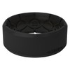 Groove Life Zeus Edge Midnight Black Silicone Ring Breathable Rubber