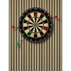 TEHAUX Felt Dart Board Wall Protector, Wood Grain Foldable Square