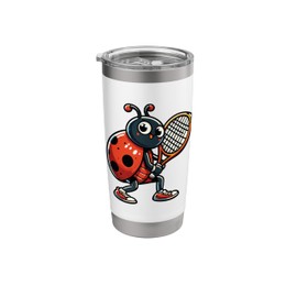 Ladybug Tennis Club Animals Sport Tournament Players Stainless Steel Insulated Tumbler