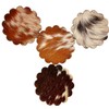 Cowhide Coaster Set of 4 pcs Natural Cowhide Drink Coasters
